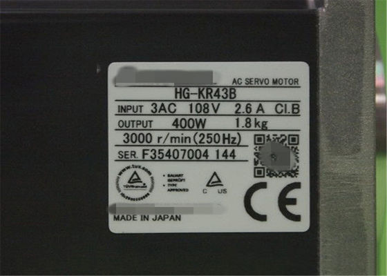 New original Mitsubishi HG-KR43B HG-KR43 AC Servo Motor J4 Series 400W BRAKE