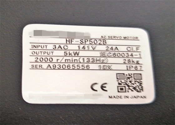 Black Shell Industrial Servo Motor HF-SP502B / HF-SP702B For Material Handling System
