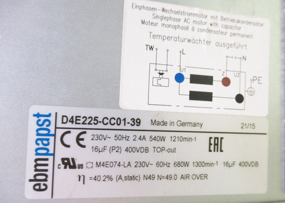 D4E225-CC01-39+WIRE 64114336 FAN KIT 230V 50/60HZ NEW WARRANTY