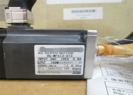 100W Mitsubishi AC Industrial Servo Motor HC-MFS13 / HC-KFS13 Japan Motor