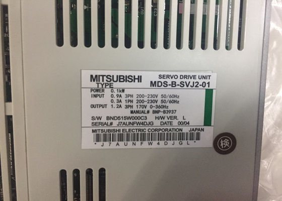 Mitsubishi Electric Drives MDS-B-SVJ2-01 Industrial AC Servo Motor Drive Unit 0.1KW 0.9A