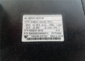 Industrial Servo Motor Yaskawa Electric 4500 W 1500 RPM SERVO MOTOR SGMDH-45A2B-YR14