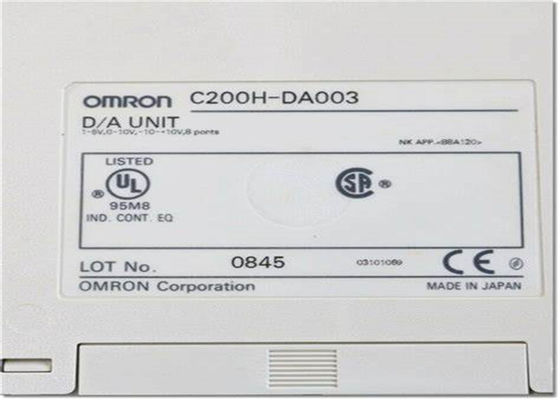 OMRON C200H-DA003 D/A ANALOG OUTPUT MODULE 1-5V, 0-10V, -10-+10V, 8 PORTS