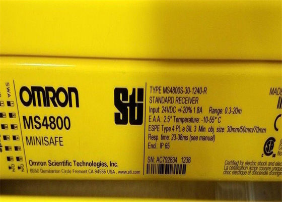 OMRON STI MS4800S-30-1240-30X-30R SAFETY LIGHT CURTAINS 70230-2508 24VDC NIB