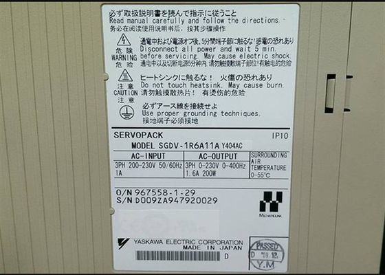 Yaskawa SGDV-1R6A11A AC Servo Amplifier 200W Brand New In Box
