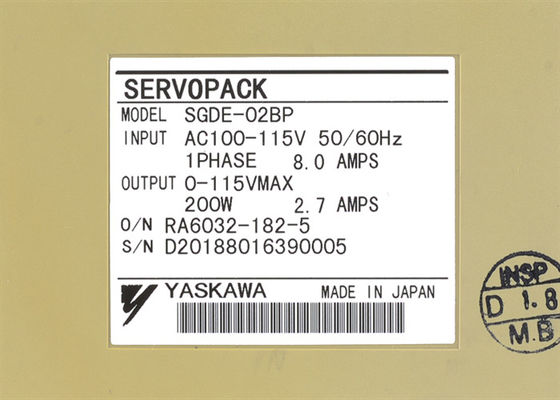 Yaskawa SGDE-02BP AC Servo Amplifier Brand New In Original Box