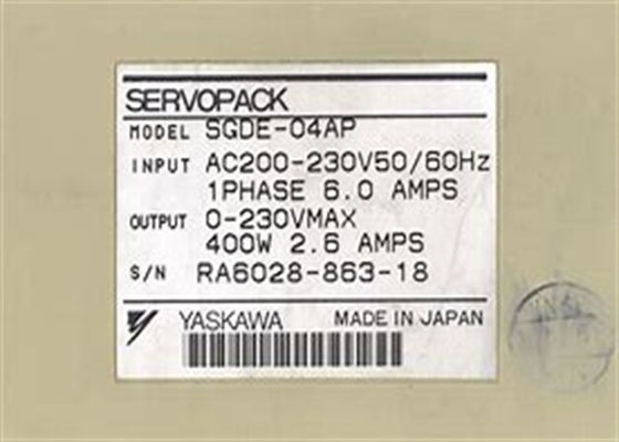 Brand Yaskawa AC Servo Amplifier SGDE-04AP Sigma Series In Box