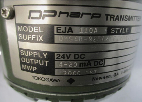 YOKOGAWA EJA110A-DMS4B-92EA/FF1/D1/K2 24VDC 2000PSI NSNP Style S1 Pressure Temperature Transmitter