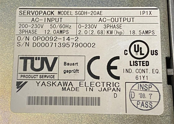 Yaskawa SGDH-20AE  Series Servo Motor Brand New In Original Box