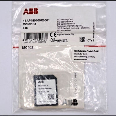 ABB MC502  1SAP180100R0001 AC500 SD Memory Card Distributed Automation PLCs