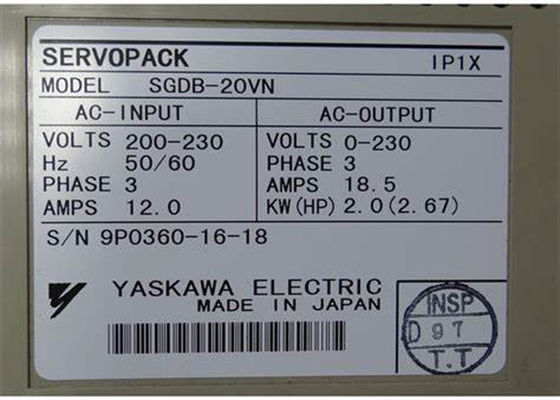 Brand New Yaskawa AC Servo Drives SGDB-20VN Original New In Box