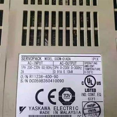 Yaskawa SGDM-02BD 100V Single-phase  0.20kW AC Servo Drive and position control