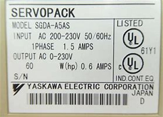 Yaskawa SGDA-A5AS 230V AC Servo Amplifier Brand New Original