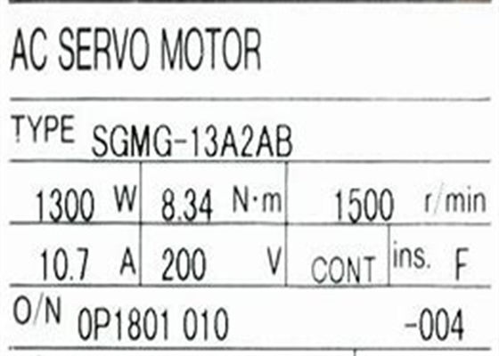 Yaskawa Sigma 2 Series Servo Motor SGMG-13A2AB Brand New Original