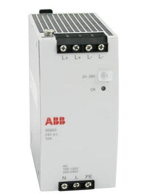 ABB SD833 3BSC610066R1 Power Supply Input AC100-120/200-240 V Auto-select Input Output DC 24 V 10A