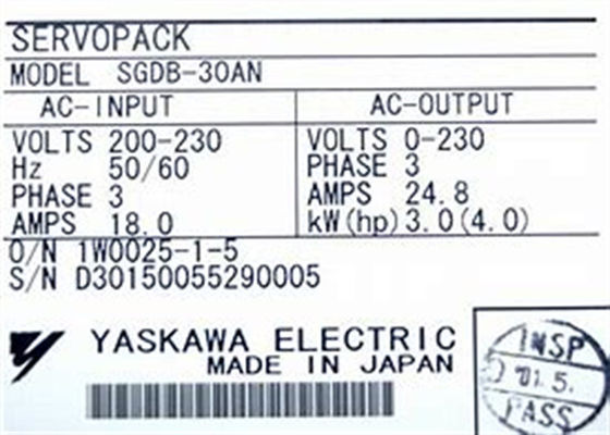 Yaskawa Brand New Industry Servo Drives SGDB-30AN Original Box