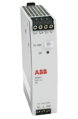 ABB 3BSC610064R1 SD831 Power Supply Input AC 100-240 V Output DC 24 V 3A