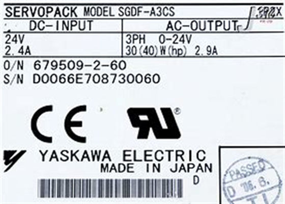 Yaskawa Industrial Servo Drives SGDF-A3CS New In Original Box