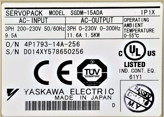 Yaskawa SGDM-15ADA 200V AC Servo Drives Brand New In Original Box