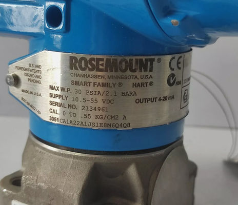 Rosemount 3051CA1A22A1JS1E8M6Q4Q8 Pressure Transmitter 30PSIA/2.1BARA