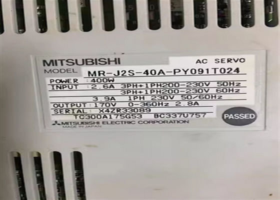 Japan Made High Torque DC Servo Motor MR-J2S-40A-PY091 for Industrial Machinery