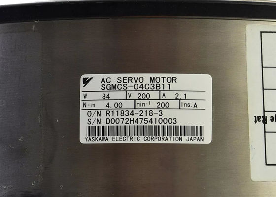 Yaskawa Industrial AC Servo Motor 4Nm Output SGMCS-04C3B11 New