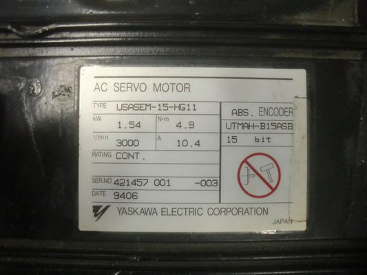 USASEM-15-HG11 Yaskawa AC 1540W Industrial Servo Motor Original