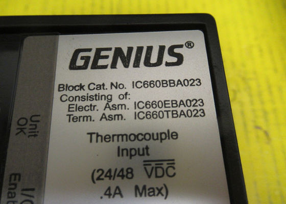 GE Fanuc IC660BBA023  6 input circuits, 24 to 48 Volts DC of block power, -25 mV to 150 mV of voltage measurements