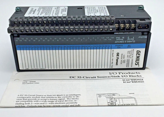 The GE Fanuc IC660BBD024 is an intelligent high-density 32-point discrete sourcing Input / Output (I/O) block