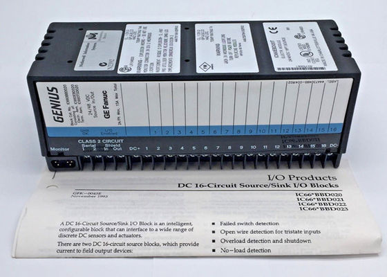 The IC660BBD020 is a Genius Block I/O,Previously manufactured by GE Fanuc,under Emerson Automation