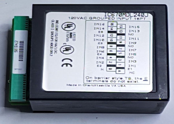 IC670MDL240 is a 16-Point discrete input module from the Field control series of GE Fanuc