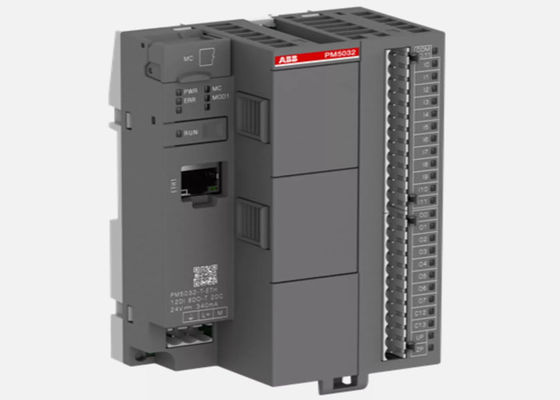 ABB  PM5032-T-ETH  Processor Module. Memory 2MB. 12 DI 24VDC. 8 DO 24VDC 0.5A. 2 DC 24VDC.