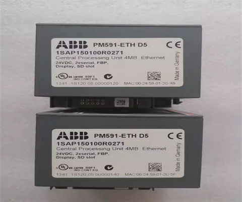 ABB PM591-ETH 1SAP150100R0270 AC500 Controller Module