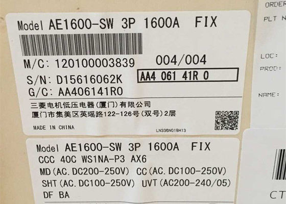MITSUBISHI 1600A ACB AE1600-SW Low Voltage Functional Air Circuit Breaker 3P Fix NEW