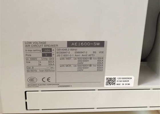MITSUBISHI 1600A ACB AE1600-SW Low Voltage Functional Air Circuit Breaker 3P Fix NEW