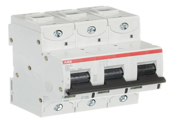 ABB 2CCS863001R0631 The S803S-D63 is a 3-pole High Performance Circuit breaker with D-Characteristic