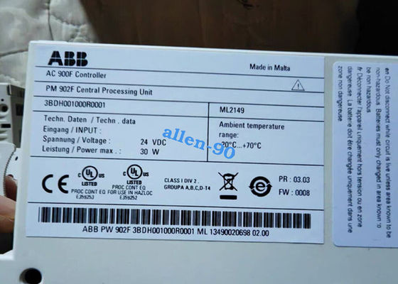 The 3BDH001000R0001 PM 902F CPU Module is a Central Processing Unit (CPU) module
