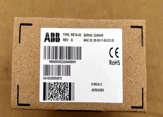 3ABD68840830 RETA-02 Ethernet PROFINET I/O Modbus/TCP Adapter for control purpose
