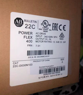 22C-D030N103 AB PowerFlex 400- 15 KW (20 HP) AC Drive