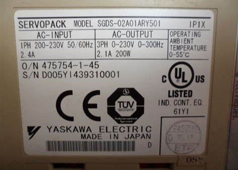 Heavy Duty Industrial YASKAWA Servo System IP20 To IP66 Protection Class 1.3kW Vector Control