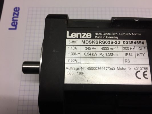 Lenze MDSKSRS036-23 Servo Motor RATED POWER 0,54 kW