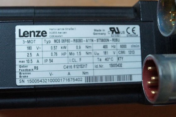 Lenze MCS 06F60-RS0B0-A11N-ST5S00N-R0SU Synchronous servo motor