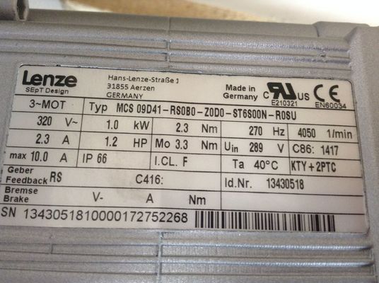 Lenze MCS 09D41-RS0B0-Z0D0-ST6S00N-R0SU