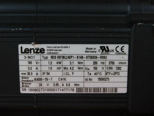 LENZE MCS 09F38LC40P1-B14N-ST5S00N-R0SU Supply Voltage  399