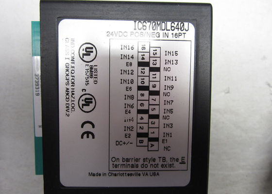 The IC670MDL640 is a 16-Point discrete input module from the Field control series of GE Fanuc