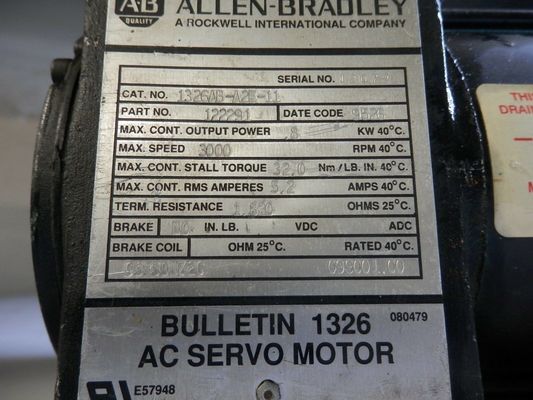 AB 1326AB-A1G-11 SERV MTR 16-IN-LB 5K-RPM STD INCH for Industrial Applications