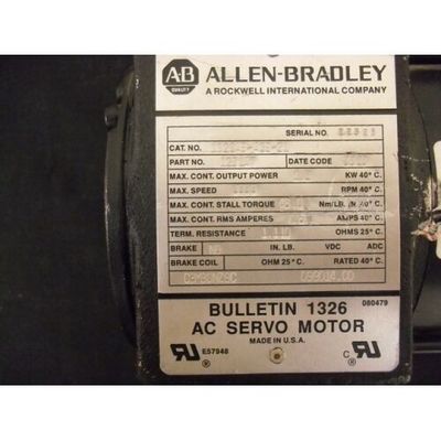 Precision AB 1326AB-A3E-21 AC Servomotors for Accurate Positioning