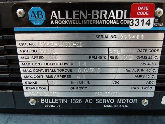 1326AB-A430E-21 AC Servomotors for Heavy-Duty Industrial Machinery