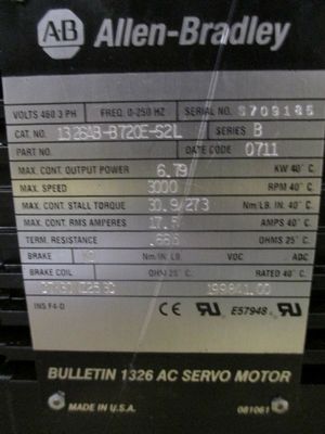 AB  1326AB-B720E-S2L  Rotary Servo Motor for Precise and Smooth Motion Control