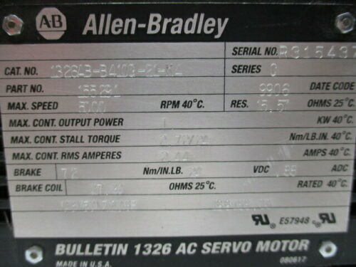 1391-DES AC Servo Drive Compatible AB 1326AB-B4100-21-K4 Torque Plus Servomotors